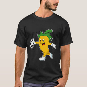 T-shirt Pepper Vegan comme joueur de football avec Soccer.