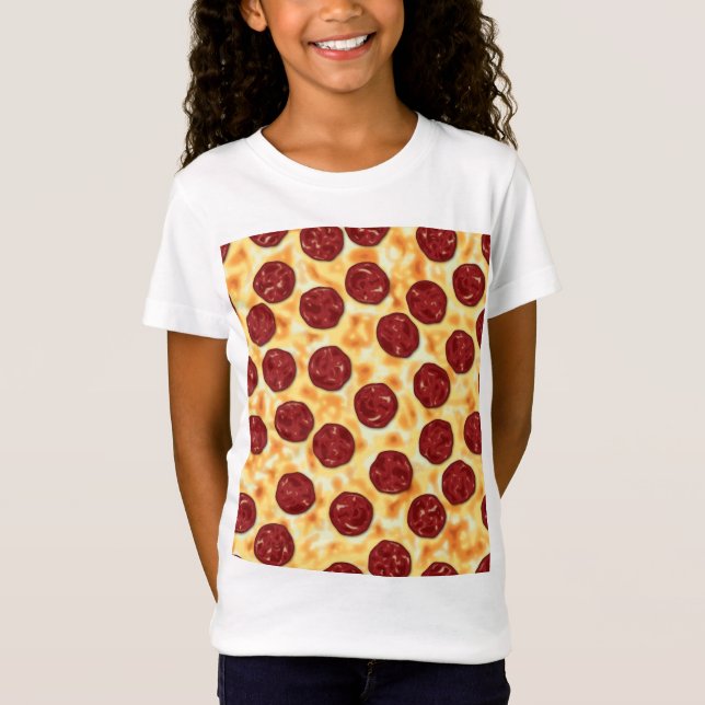 T-Shirt Pepperoni Pizza Motif (Devant)