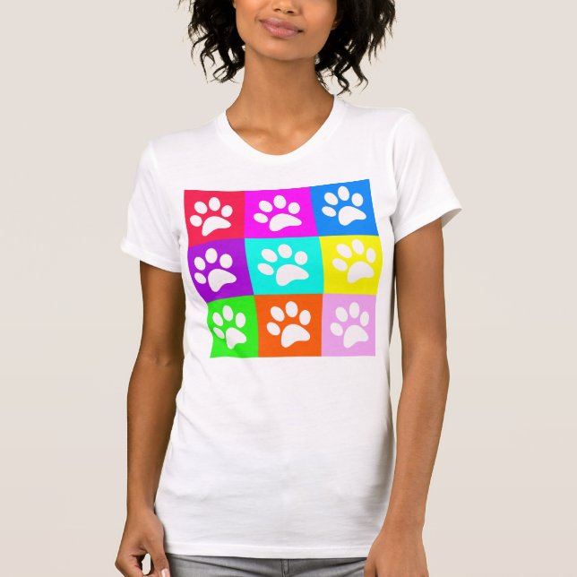 T-shirt "Per Paws" Pop Art (Devant)