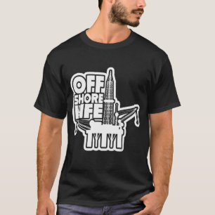 T-shirt Perceuse d'oléoducs à col rond de la vie extracôti
