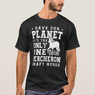 T-shirt Percheron Ébauche Cheval Cheval Cheval Équitation