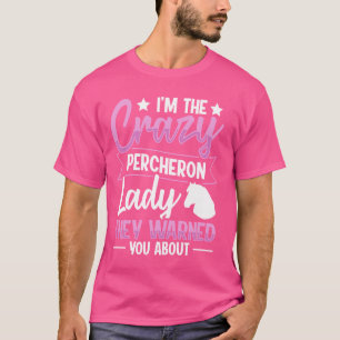 T-shirt Percheron Horse Riding Design pour une balade en P