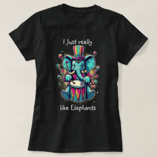 T-shirt Percussionniste mélodique J'aime vraiment les élép