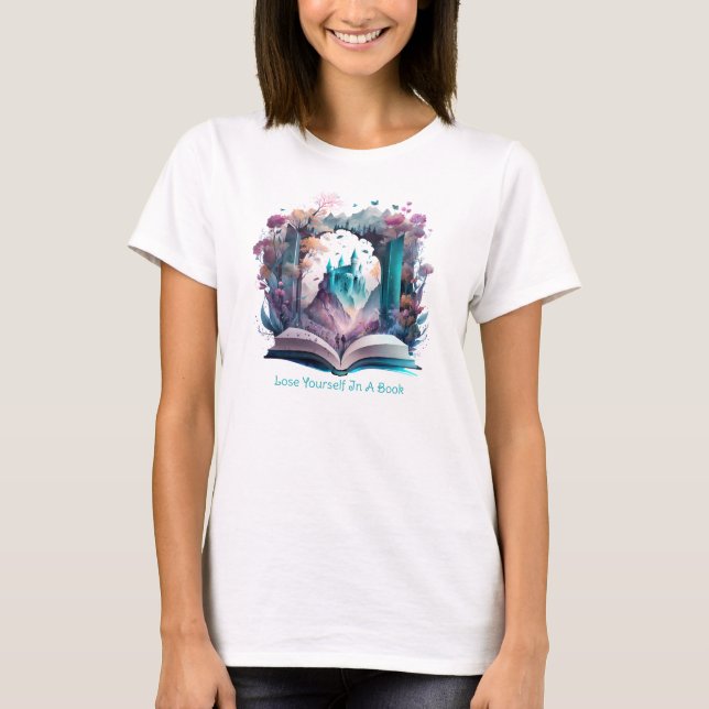 T-shirt Perdez-Vous Dans Un Livre (Devant)