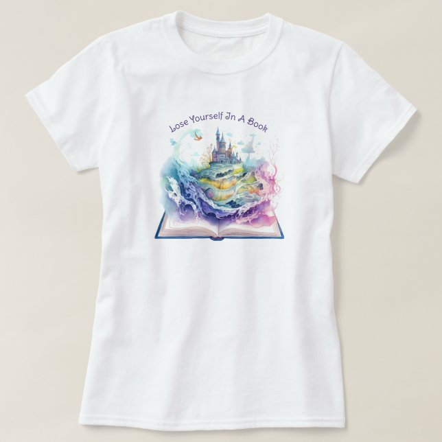 T-shirt Perdez-Vous Dans Un Livre (Design devant)