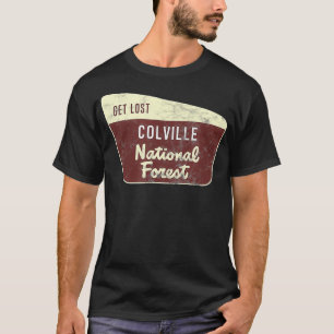 T-shirt Perdre Colville National Forest Outdoors Randonnée