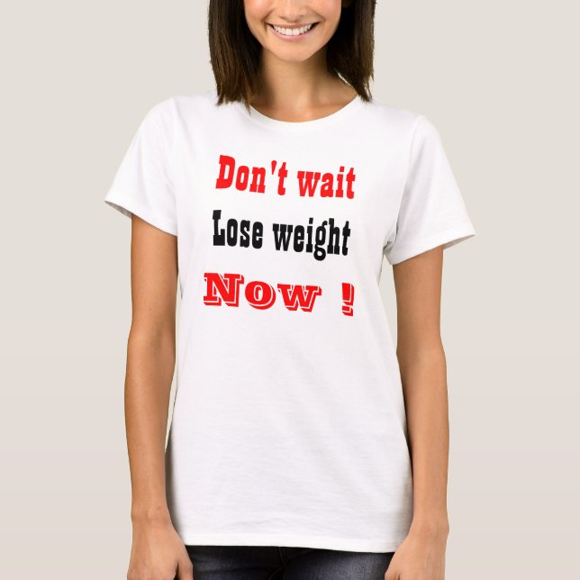 T-shirt perdre du poids (Devant)
