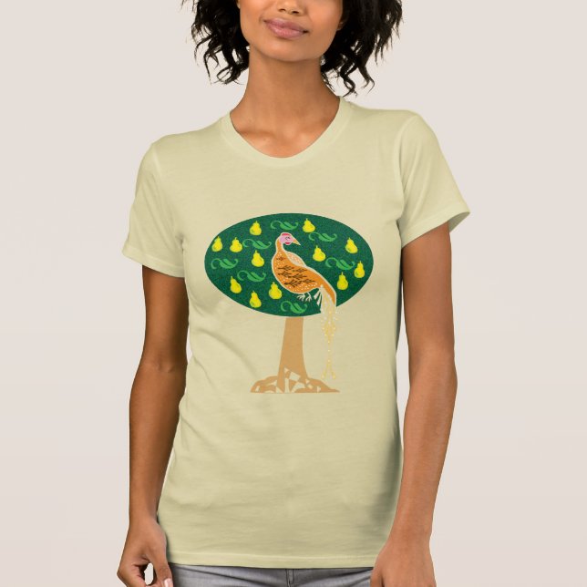 T-shirt Perdrix dans un poirier (Devant)