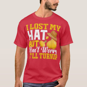 T-shirt Perdu Casquette mais il va Turnip Fun Farming Trac