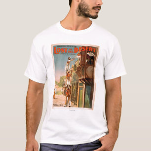 T-shirt Perdu dans l'affiche théâtrale Arabe de désert