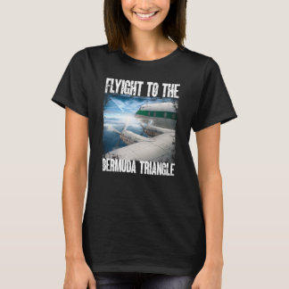 T-shirt Perdu Dans L'Avion Triangle Bermudes