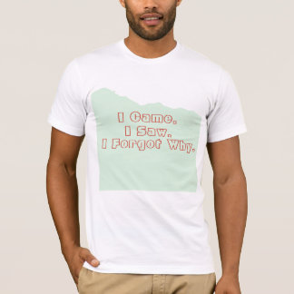 T-shirt Perdu dans le style - "J'ai oublié pourquoi" Funny