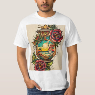 T-shirt Perdu dans l'oasis d'encre où les tatouages rencon