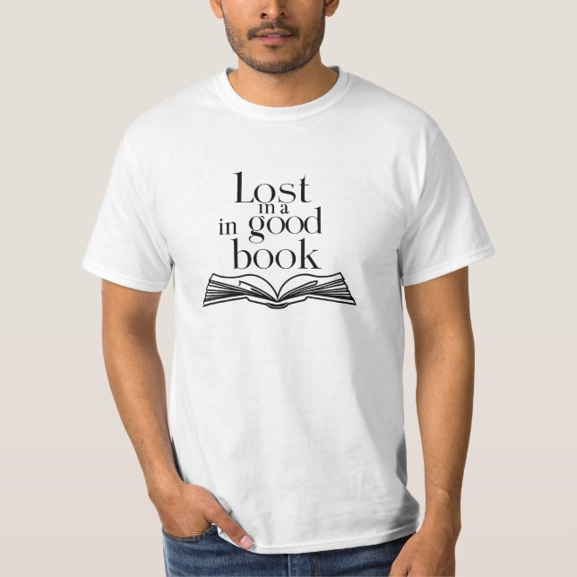 T-shirt Perdu dans un bon livre (Devant)