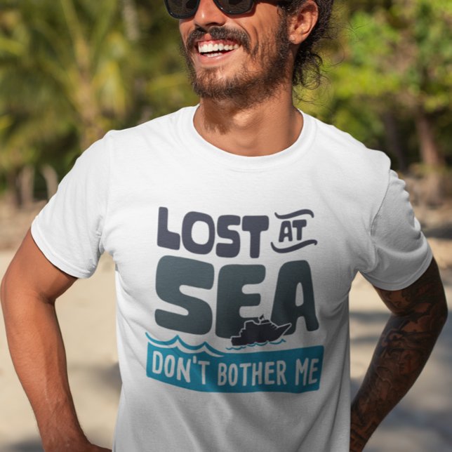 T-shirt Perdu en mer ne me gêne pas voyage de croisière (Créateur téléchargé)