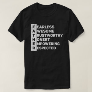 T-shirt Père Acronyme Le Meilleur Papa Jamais Fête Des Pèr