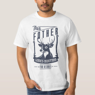 T-shirt Père aime Chasser pour un cadeau de Fête des pères