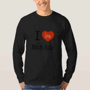 T-shirt Père Allemand I Love Baba Fête des pères Présente