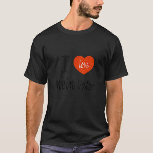 T-shirt Père Allemand I Love Baba Fête des pères Présente