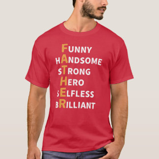 T-shirt Père amour père jour cadeaux famille