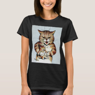 T-shirt Père Chat tenant un chaton, Louis Wain