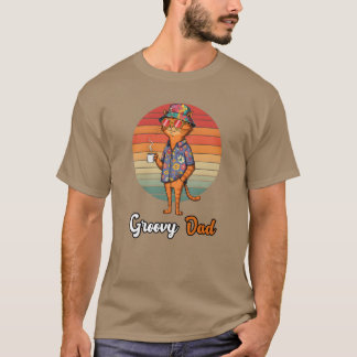 T-shirt Père Day s Chat Papa Edition Super Papa