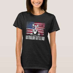T-shirt Père de bétail australien en détresse Drapeau Usa