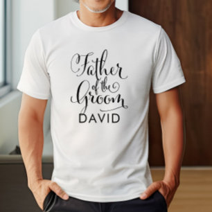 T-shirt Père de la chambre noire Mariage personnalisé