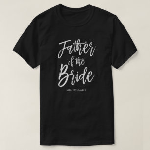 T-shirt Père de la mariée   Style de script Mariage person