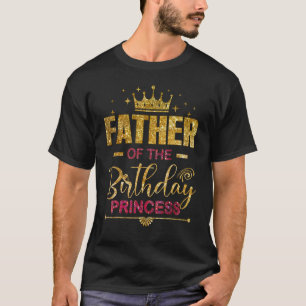 T-shirt Père De L'Anniversaire Princess Girls Party