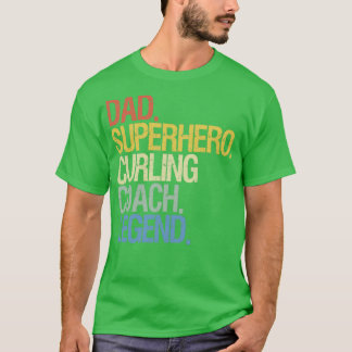T-shirt père de l'entraîneur de curling