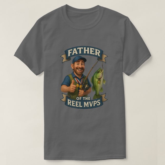 T-shirt Père des PVM Reel Pêche Papa Tee (Design devant)