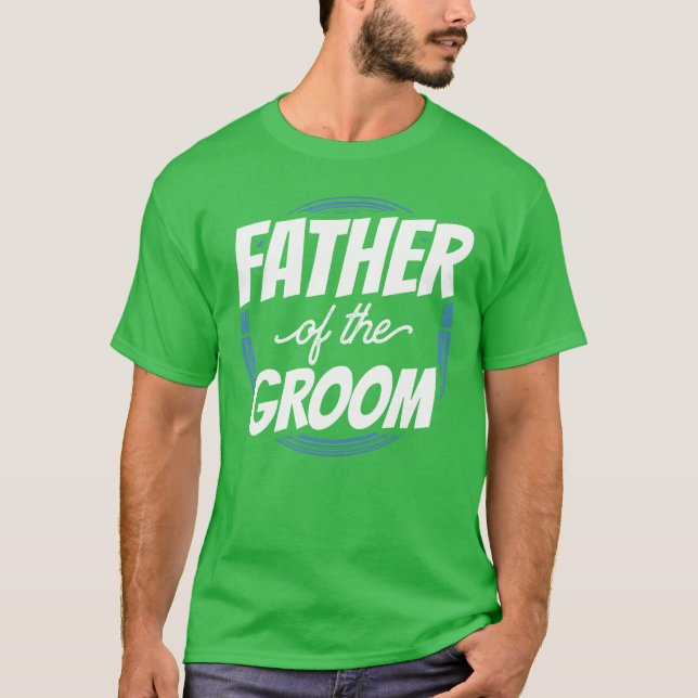 T-shirt Père du marié Fête de Bachelor Mariage rétro (Devant)