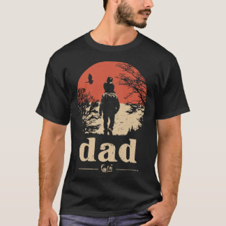 T-shirt Père du soleil rouge | Portrait Silhouette