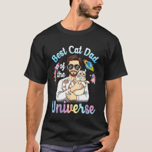 T-shirt Père et American Curl Meilleur Papa Chat de l'Univ