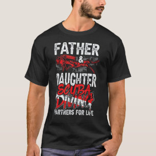 T-shirt Père et fille incroyables partenaires de plongée e
