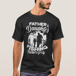 T-shirt Père Et Fille Partenaires De Pêche À Vie