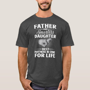 T-shirt Père et Fille Smartass Meilleurs partenaires en