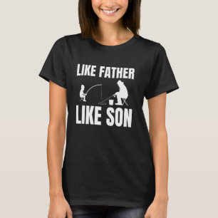 T-shirt Père et fils à la pêche sur glace