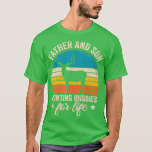 T-shirt Père Et Fils Chasse Buddies Pour Vie Vêtements Mu