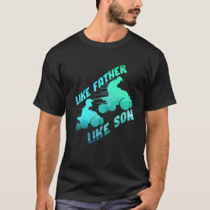 T-shirt Père Et Fils Coureurs Partenaires Pour Vélo De Vie