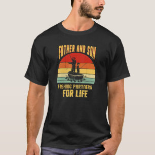 T-shirt Père Et Fils Partenaires De Pêche À Vie
