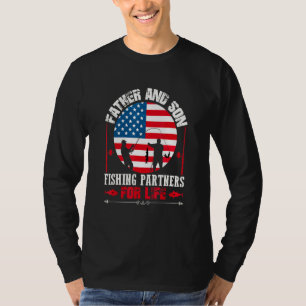 T-shirt Père Et Fils Partenaires De Pêche À Vie