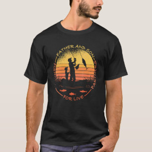 T-shirt Père et fils partenaires de pêche en direct