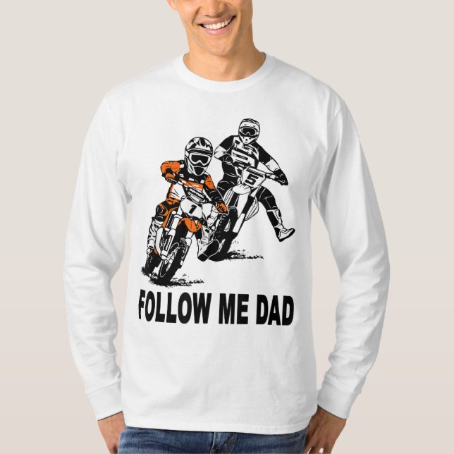 T-shirt Père et son Motocross Dirt Vélo Kids MX (Devant)