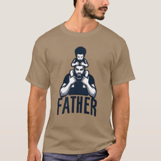 T-shirt Père et son Strong Bond Père Design