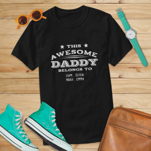T-shirt Père fantastique Papa Pappa Appartient aux cadeaux