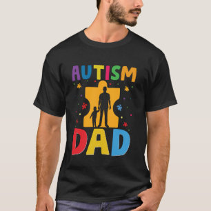 T-shirt Père fier fils famille enfants autistes sensibilis