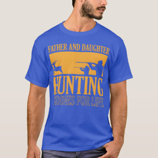 T-shirt Père Fille Chasse Partenaires amis