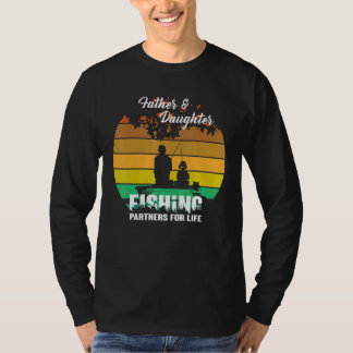 T-shirt Père Fille Partenaire De Pêche Pour La Vie Retro M